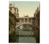 Cambridge, The Bridge Of Sighs - English Photochrome - EPC134 Superior Canvas A3 Size