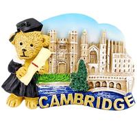 Cambridge United Kingdom Refrigerator Magnet Tourist Souvenir Fridge Decoration Craft Collection 3D