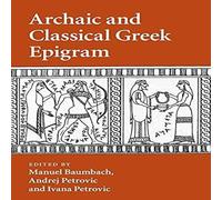 Cambridge University Press Archaic & Classical Gr pigram Paperback Book Cambridge University Press Multicolor