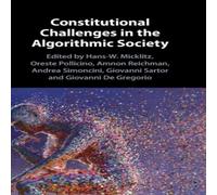 Cambridge University Press Constitutional Challenges in the Algorithmic Society Hardcover Book in White Cambridge University Press White