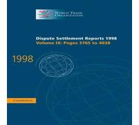 Cambridge University Press Dispute Settlement Reports 1998 Hardcover Book Cambridge University Press Multicolor