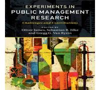 Cambridge University Press Experiments in Public Management Research Hardcover Book Cambridge University Press Multicolor
