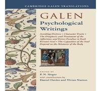 Cambridge University Press Galen: Psychological Writings Paperback Book Cambridge University Press Multicolor