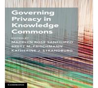 Cambridge University Press Governing Privacy in Knowledge Commons Hardcover Book Cambridge University Press Multicolor