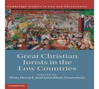 Cambridge University Press Great Christian Jurists in the Low Countries Hardcover Book Cambridge University Press Multicolor