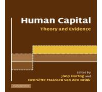 Cambridge University Press Human Capital: Advances in Theory & Evidence Paperback Book Cambridge University Press Multicolor
