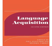 Cambridge University Press Language Acquisition: Studies in First Language Development Cambridge University Press Multicolor