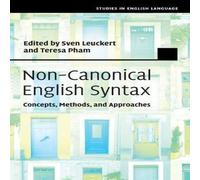 Cambridge University Press Non-Canonical English Syntax Hardback Book Cambridge University Press Multicolor
