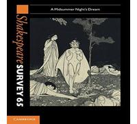 Cambridge University Press Shakespeare Survey 65 Paperback Book Cambridge University Press Multicolor