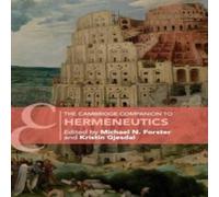 Cambridge University Press The Cambridge Companion to Hermeneutics Paperback Book Cambridge University Press Multicolor