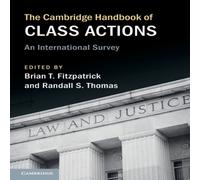Cambridge University Press The Cambridge Handbook of Class Actions Paperback Cambridge University Press Multicolor