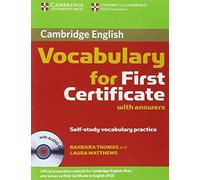 Cambridge Vocabulary for First Certificate Student Book with Answers and Audio CD