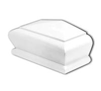 Cambridge White Primed Pyramid Caps, recessed to Suit a 90mm x 90mm Newel (Half)