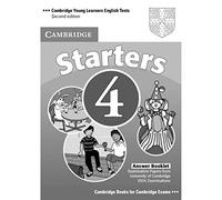 Cambridge Young Learners English Tests Starters 4 Answer Booklet: Examination Papers from the University of Cambridge ESOL Examinations