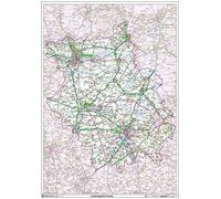 Cambridgeshire County Map-Paper