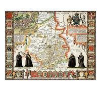 Cambridgeshire Historical Map 400 Piece Jigsaw Puzzle