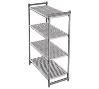 Cambro 1070 x 460mm Basics Plus Starter Unit | Includes all posts and connectors needed for standalone setup or to begin a continuous, space-saving storage run.