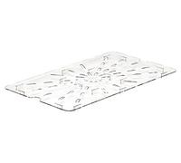 Cambro 10CWD135 Clear Camwear Drain Shelf for Full Size Food Pans