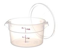 Cambro 2-Quart Round Food-Storage Container with Lid, Set of 2