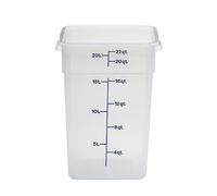 Cambro 22SFSPP CamSquare® Translucent Square 22 Qt Food Storage Container