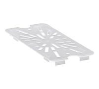 Cambro 30PPD190 1/3 Size Polycarbonate Drain Shelves, Translucent (6/Case)