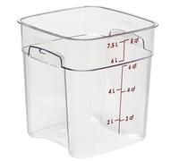 Cambro CamSquares® FreshPro 8 Qt. Clear Square Polycarbonate Food Storage Container With Lid