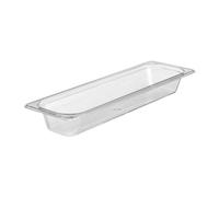 Cambro Camwear Long Clear Food Pan 1/2 X 2"