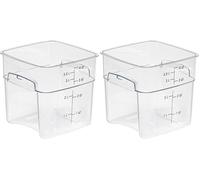 Cambro Container Square Polycarbonate - 3.8Ltr (Pack of 2)