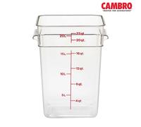 Cambro Polycarbonate Clear Camwear CamSquare 256 x 310 x D400mm (Each)