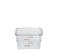 Cambro Polycarbonate Clear Storplus Container 185 x 185 x D100mm (Each)