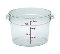 Cambro RFSCW12135 Cambro Clear Round Container, 12 Quart Pack of 1