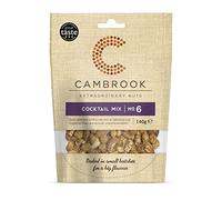 Cambrook - Cocktail Mix 6, Salted, Smoked, & Caramelised Mixed Nuts, 140g Bag