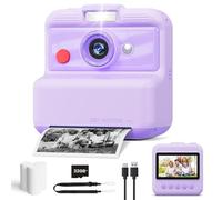 CAMCLID Kids Camera Instant Print, 3.0'' Screen 48MP Kids Digital Camera