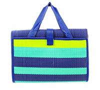 Camco 42806 Blue/Turquoise/Green 60" x 78" Striped Handy Mat with Strap