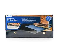 Camco 42905 Premium Wrap Around RV Step Rug, 100% Polyester, Blue, 17.5" x 18"