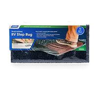 Camco 42916 Premium Wrap Around RV Step Rug, Turf Material, Blue, 17.5" x 18"