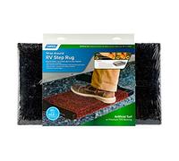Camco 42936 RV Step Rug (42936 Premium Wrap Around, Turf Material (22" x 20") - Black)