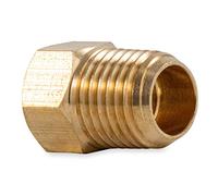 Camco 59953 Propane Fitting-1/4 Male NPT x 1/4" Female Inverted Flare, 1/4 Inch