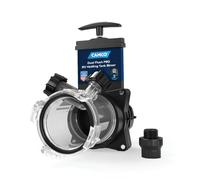 Camco Dual Flush Pro Camper/RV Holding Tank Rinser - Features 3-Inch Gate Valve & Reverse Flush Valve - Empties & Flushes RV Black Water Tanks and RV Sewer Hose (39062)