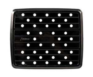 Camco Durable RV and Marine Sink Mat with Drain Holes - Compact Size Designed for RV, Camper, Trailer and Boat Sinks | Measures 10" x 11 ¾" - Black (43721)