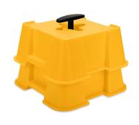 Camco Fasten RV Leveling High-Gain Base - Nesting Design for RV Storage - Convenient Carry Handle - Compatible w/Square RV Leveling Blocks and RV Jacks - Supports Up to 8,000lbs, 2-Pk (44539)