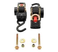 Camco Retractable Transom Tie Down Strap - Secures Your Boat While Traveling |Bolt-On Design |1,500 lb. Break Strength | Measures 1” W, 5 ½ ’ L |Durable & Corrosion Resistant Design - (50032)