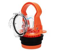 Camco Rhino RV Sewer Adapter PRO - Clear Sewer Hose Elbow with Drain Lock Adapter - Includes Ergonomic Handle & Flexible Adapter (39730)