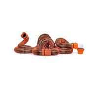Camco RhinoEXTREME 20-Foot Camper/RV Sewer Hose Kit | Features TPE Technology for Abrasion Resistance and Crush Protection | Includes Pre-Attached Rhino Swivel Fittings (39867)