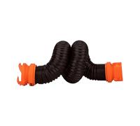 Camco RhinoFLEX RV 5ft Sewer Hose Extension Kit with Swivel Fitting - 39765, Black