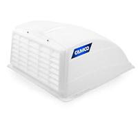 Camco RV Roof Vent Cover, Opens For Easy Cleaning, Aerodynamic Design, Easily Mounts to RV With Included Hardware (White) (40431)