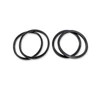 Camco Sewer Hose Replacement Gasket - Replacement Gaskets for RV Sewer Fittings to Ensure an Odor Tight Seal | Two Bayonet & Two 4-in-1 Gaskets - 4 Pack (39834), Black