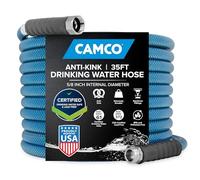 Camco TastePURE 35-Foot Premium Camper/RV Drinking Water Hose - Features a Heavy-Duty No-Kink Design with Strain Relief Ends & 5/8-Inch Inside Diameter - NSF Drinking Water Safe Certified (22843)