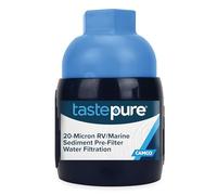 Camco TastePURE RV Sediment Pre-Filter Water Filter | Features a 20-Micron Filtration System, Provides The First Stage of Water Filtration, and Extends The Life of RV Water Filters (40048)