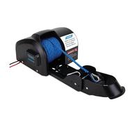 Camco TRAC Outdoors Pontoon 35-G3 Electric Anchor Winch | Features a High-Efficiency, 12-Volt DC, All Steel Gear Motor and 100-feet of Pre-Wound Double-Braid Anchor Rope | (69003)